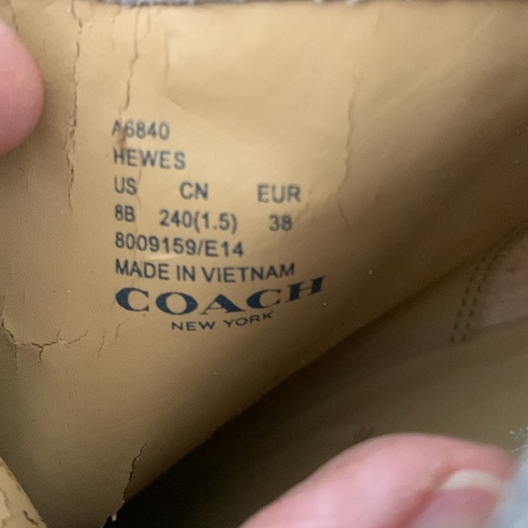 New Coach Hewes size 8 - Picture 7 of 7